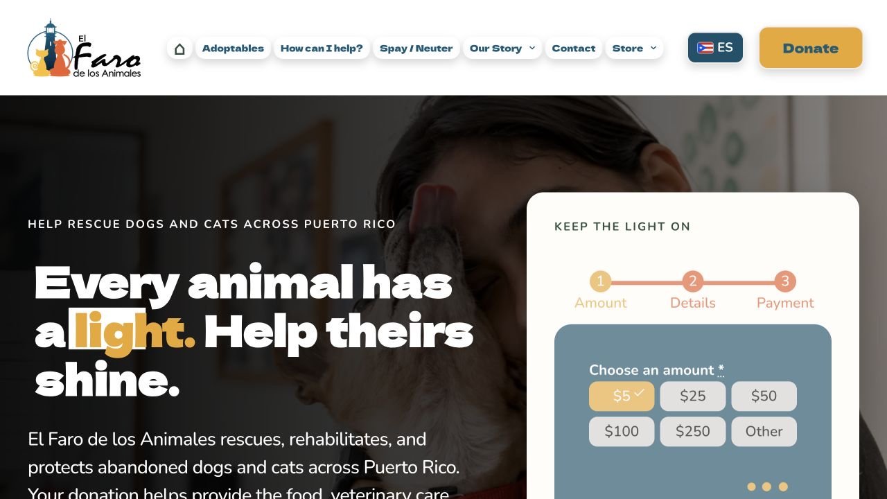 Captura del sitio web de El Faro